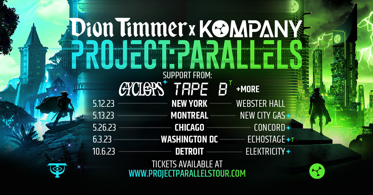Dion Timmer & Kompany Project Parallels Tour Dates